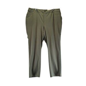 Cato Pants Womens 20W Green Contemporary Stretchy Blend *NWT*